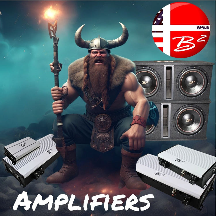 B2 Audio RAGE Series amplifiers – high-output car audio amps for subwoofers, mids, and highs with precision tuning.