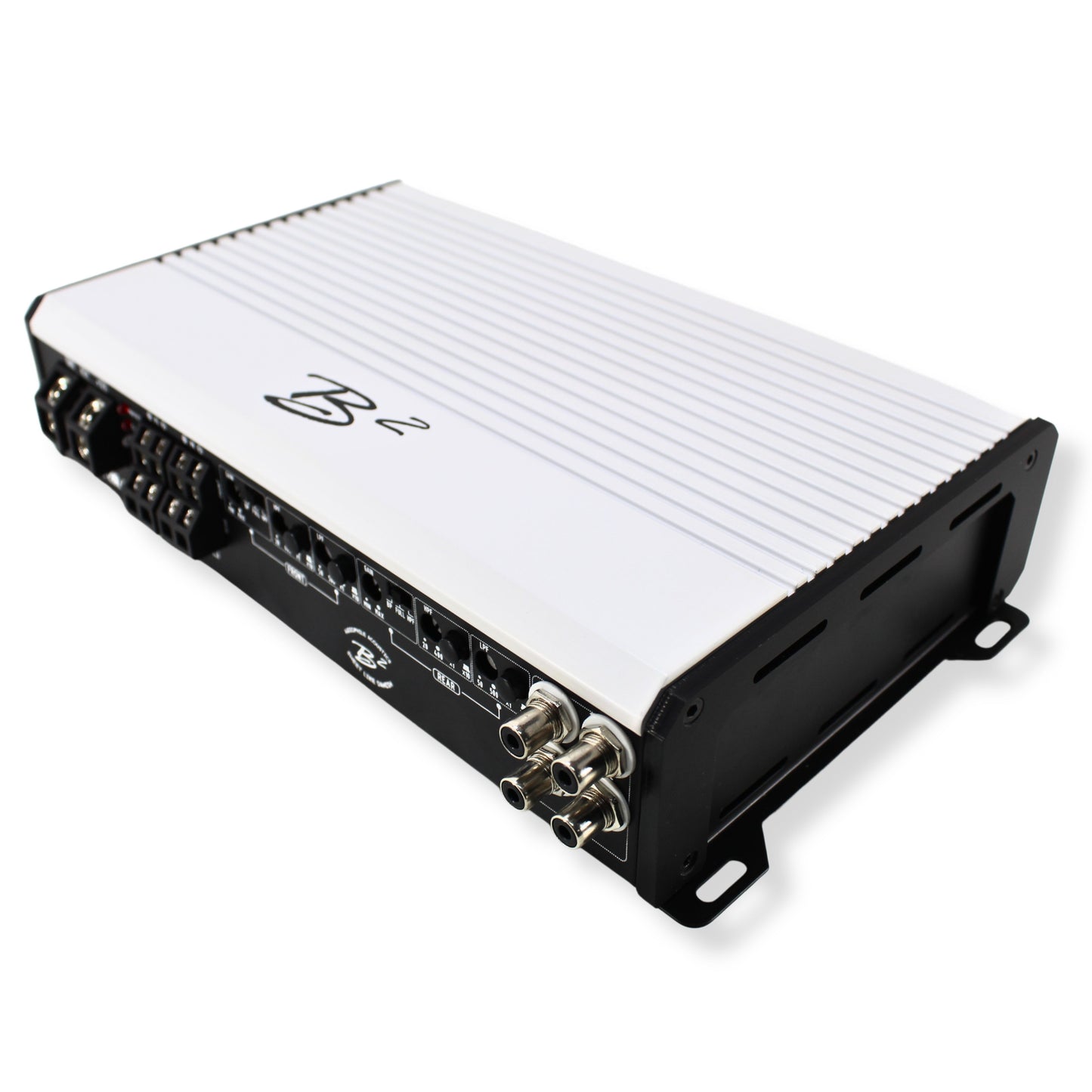 B2 Audio RAGE 4 Channel 1.2k 4 Ohm Amplifier W/ 2 RIOT8P Sets COMBO-12