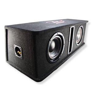 B2 Audio Dual 8" 800W Peak Dual 2 Ohm Vented Loaded Subwoofer Enclosure DVPE28