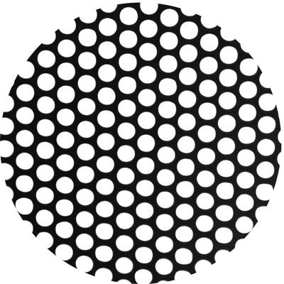 2' x 3' x 1.22mm Black Metal Finish Full Mesh Grill Sheet with 5/32" Holes