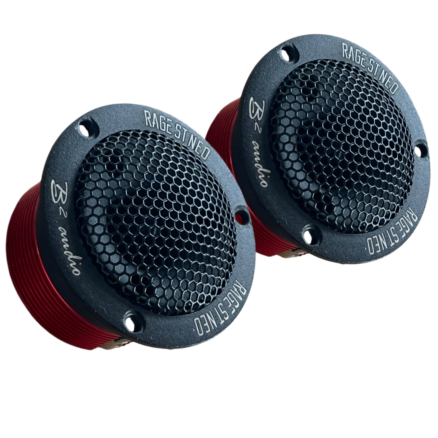 B2 Audio RAGE Series Pair of 1" 4-Ohm 75 Watt RMS Neodymium Tweeters, OD 2.95" RAGE ST NEO