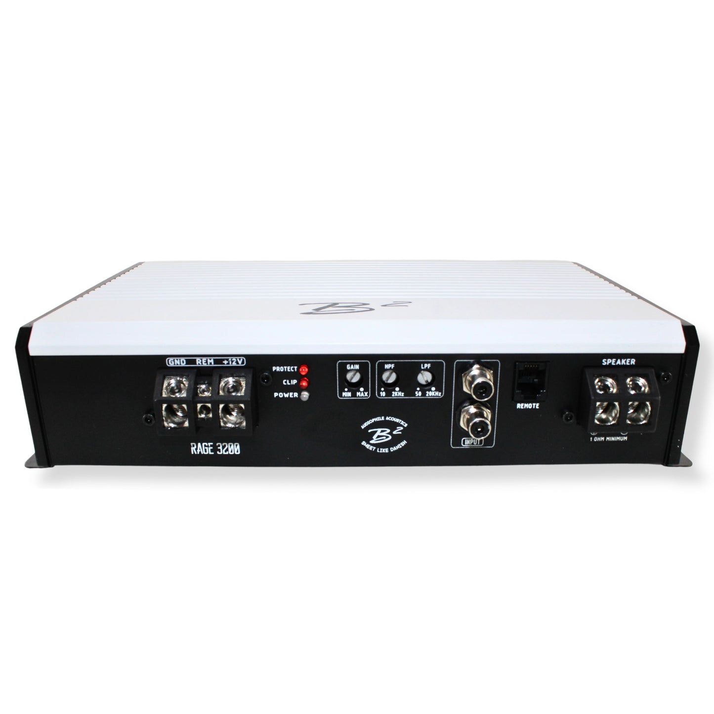 B2 Audio RAGE Series 3200 Watt 1-Channel Class D Full Bridge Mono Amplifier