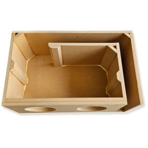 Two RAGE 8" DVC 500W RMS Subwoofer w/Tru Spec Vented Dual 8" Enclosure