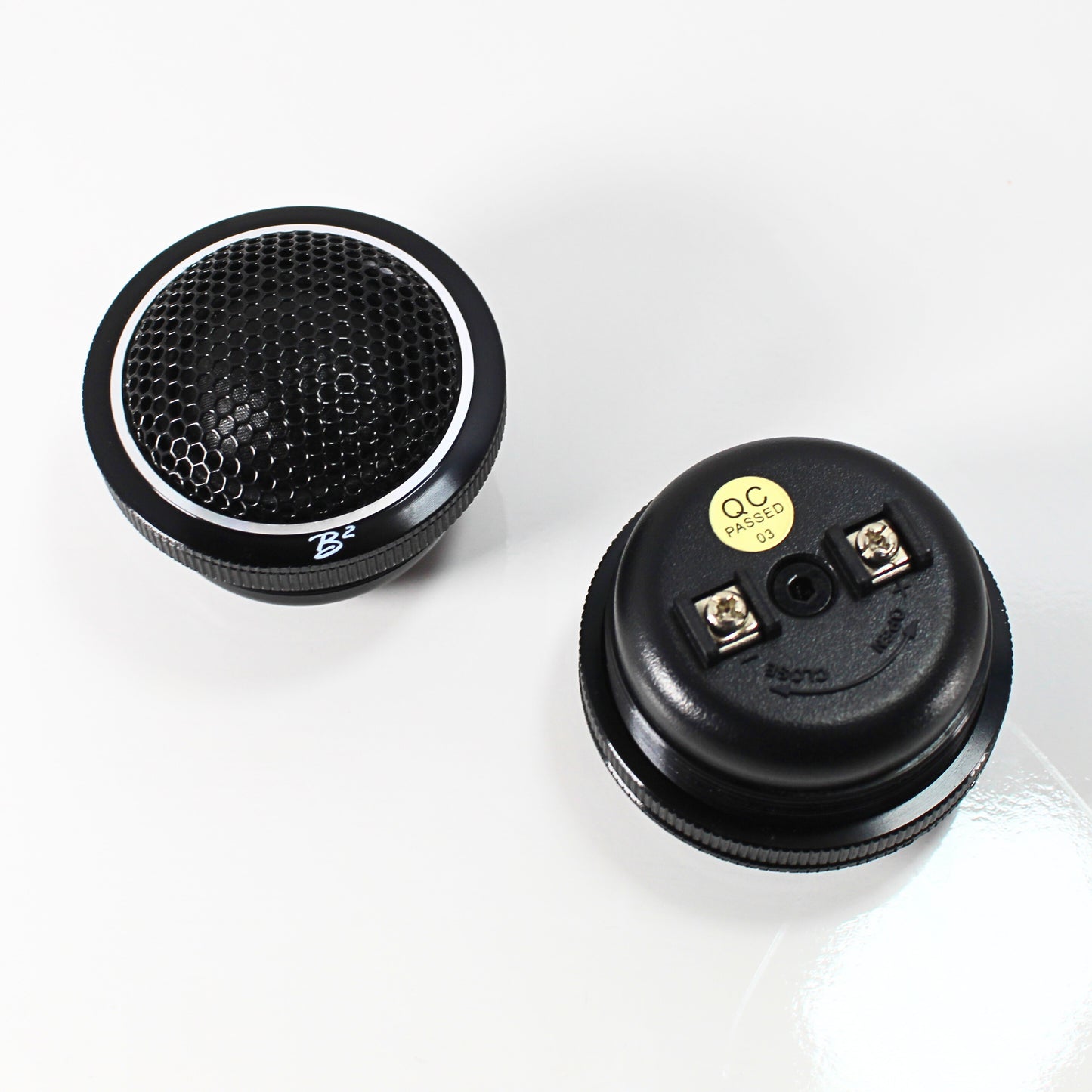 B2 Audio Pair of Mani Series 1.5" 15 Watts RMS 4 Ohms Flush Mount Sound Quality Tweeters