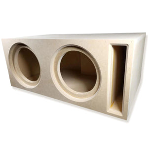 Two RAGE 8" DVC 500W RMS Subwoofer w/Tru Spec Vented Dual 8" Enclosure