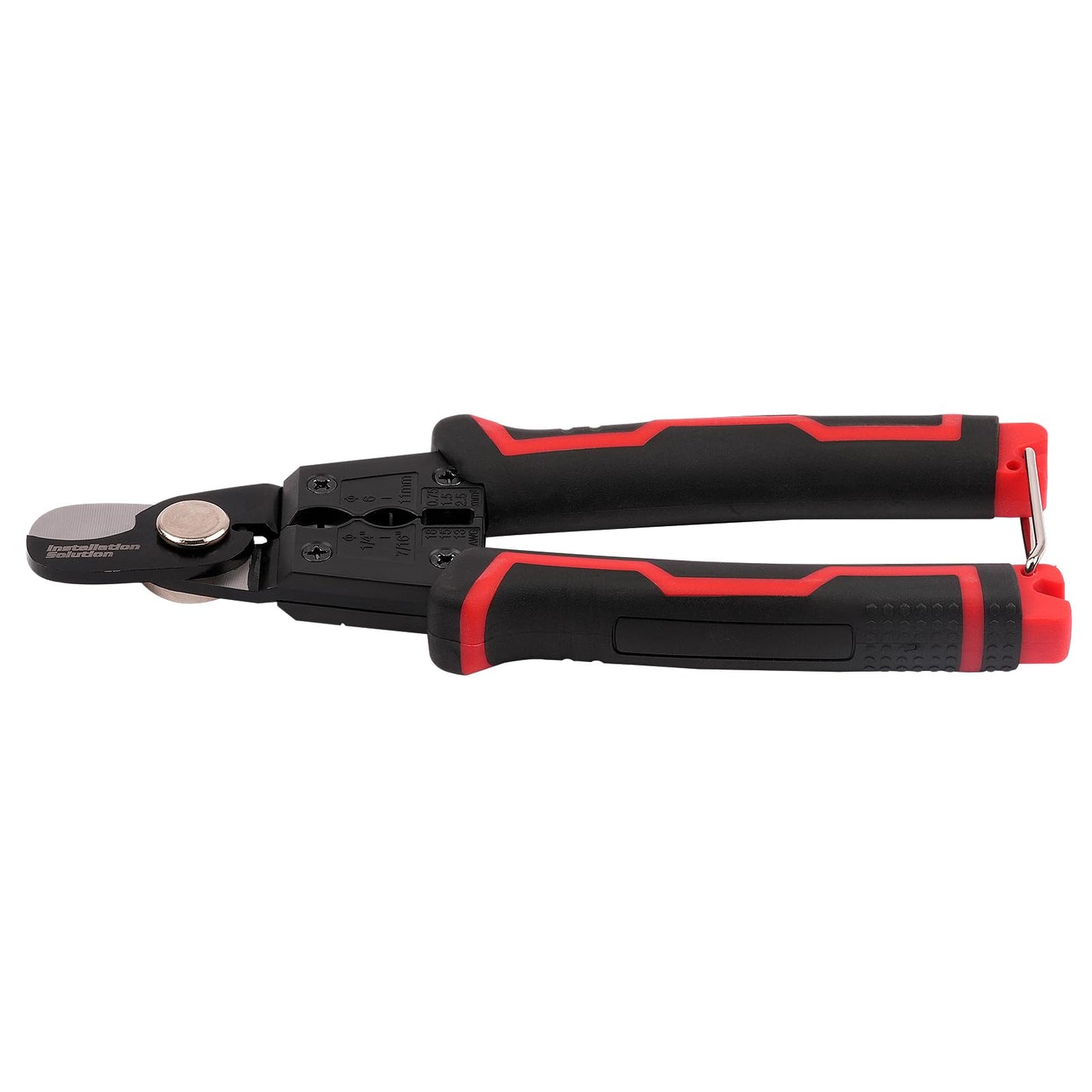 7" Heavy-Duty Carbon Steel Cable Cutter and Wire Stripper with Non-Slip Ergonomic Grip