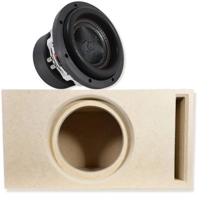 RAGE 8" DVC 500W RMS Subwoofer w/ Tru Spec Vented Single 8" Enclosure