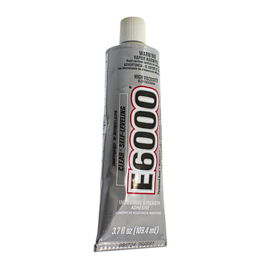 E6000 Industrial Strength Clear Self-Leveling Waterproof Adhesive-3.7 fl oz
