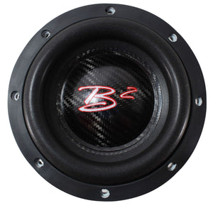 B2 Audio RAMPAGE Competition Series 6.5" 1000 Watt RMS Carbon Fiber  Dual 1-Ohm 2" Voice Coil Subwoofer