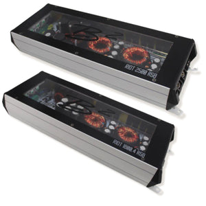 B2 Audio Full Car Audio Package DVPE212 Loaded Enclosure w/ RGB Amplifiers w/ 6.5" Speakers