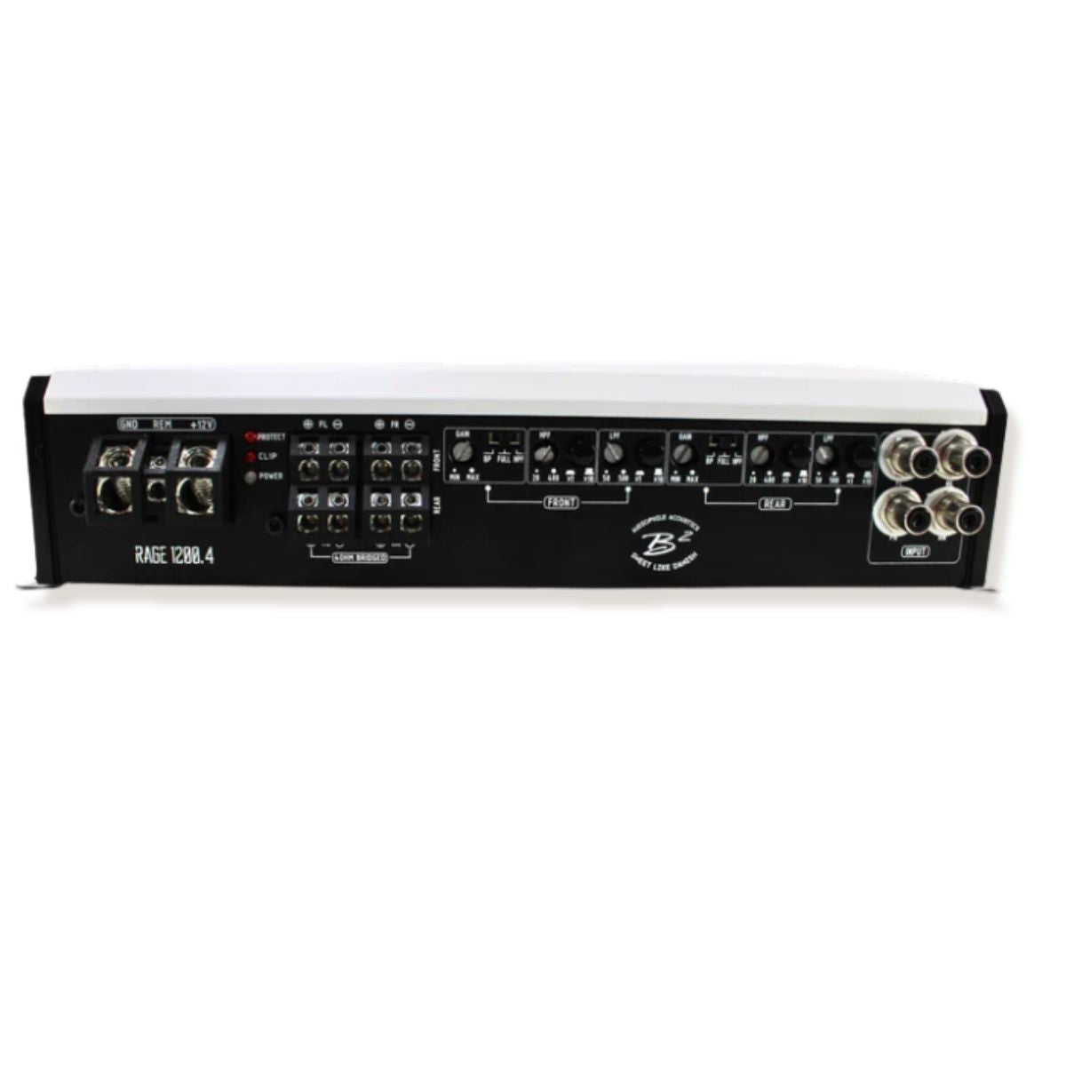 B2 Audio RAGE 1200.4 V2 4-Channel Amplifier w/RAGE8-CFM 8" Speaker Sets COMBO-16