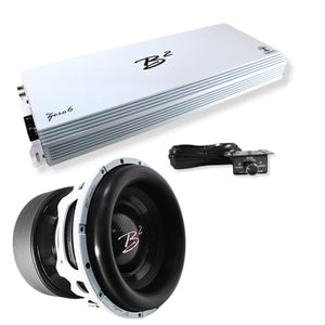B2 Audio ZERO6 6000W Mono Amplifier + Rampage Elite 12" Subwoofer B2-Z6-COMBO8