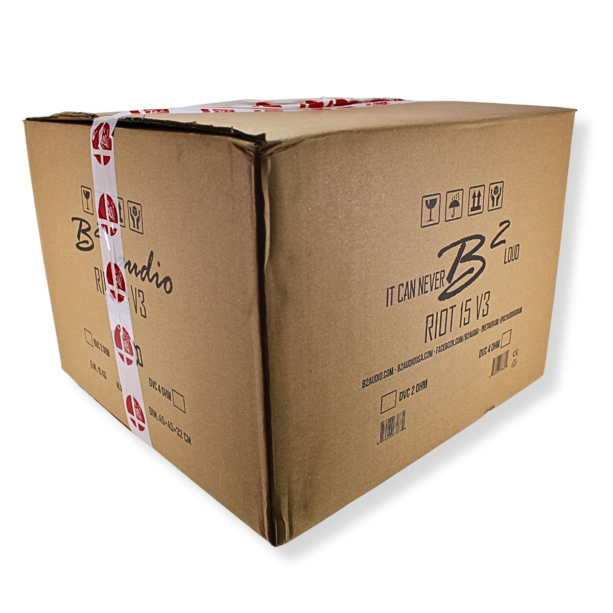 B2 Audio 15" 750W RMS Dual 2-Ohm 3" Voice Coil Riot Subwoofer