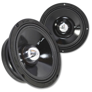 B2 Audio RAGE Series 8" 4-Ohm 250 Watt RMS Mid-Range Speakers UV-Coated Cone, Sold in Pairs RAGE8P