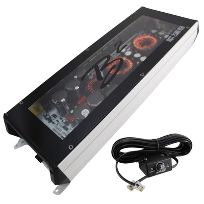 B2 Audio RIOT Mono 2.5K 2500 Watt 1-Ohm Class D Subwoofer Amplifier w/ RGB LED Illumination
