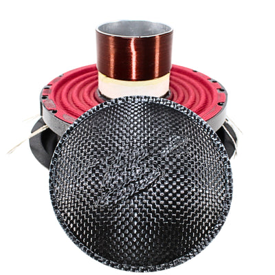 Front view of B2 Audio RAGE6 2-Ohm DVC Drop-In Recone Kit for V2+