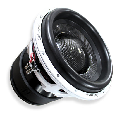 the B2 Audio X2C 18" subwoofer. 10,000W RMS, 5" voice coil, and SPL-grade design for extreme low-end performance. Main side angle front view.