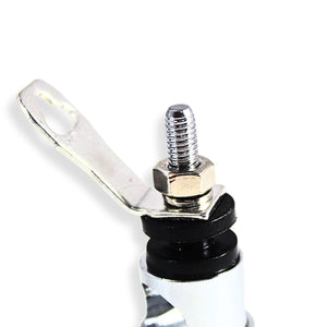 Big Jeff Audio 4 Ga Tall Speaker Push Terminal Brass/Nickel Plated Black