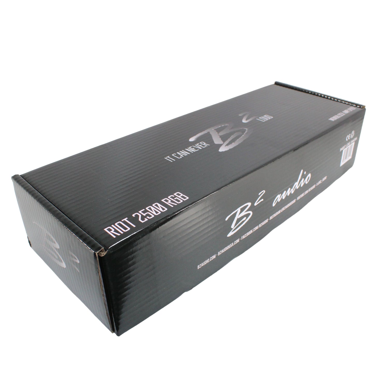 B2 Audio RIOT Mono 2.5K 2500 Watt 1-Ohm Class D Subwoofer Amplifier w/ RGB LED Illumination