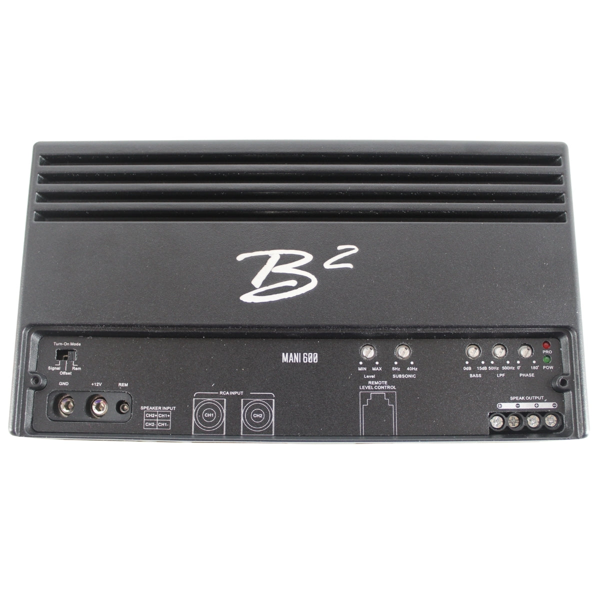 B2 Audio MANI 600 Watt 1-Ohm Class D High Efficiency Compact Mono Bass Amplifier