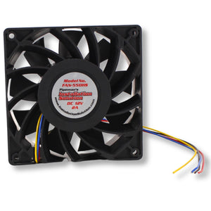 12 Volt 2.0A 4.7" Square High-Speed Cooling Fan 50CFM Waterproof Quiet Operation