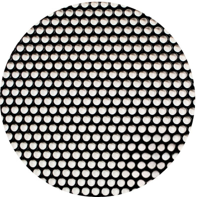 3' x 5' Black Metal Finish Mesh Grill Sheet Staggered Row with 5/32" Holes