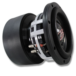B2 Audio RAMPAGE Competition Series 6.5" 1000 Watt RMS Carbon Fiber Dual 2-Ohm 2" Voice Coil Subwoofer