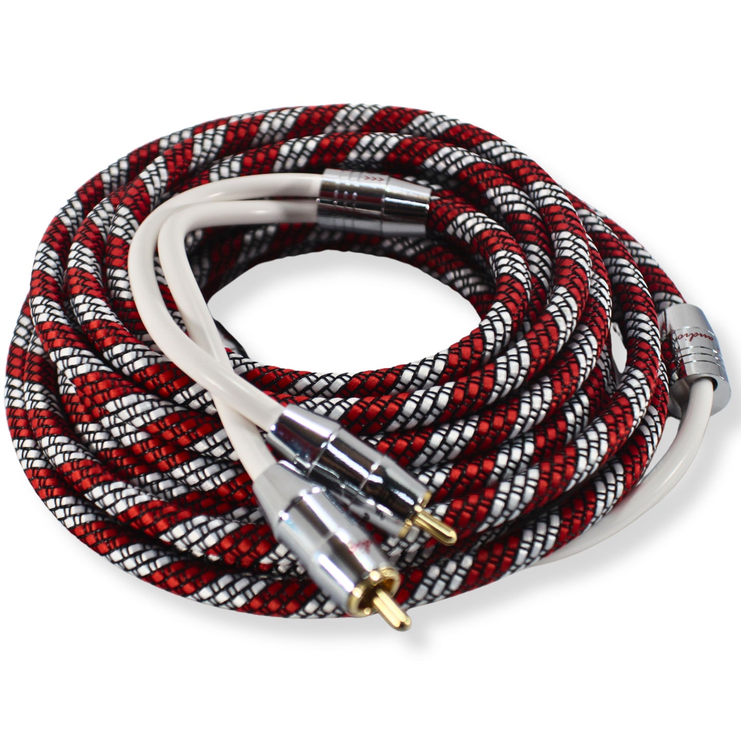 B2 Audio 18 FT Long OFC Double Shielded 2 Male to 2 Male RCA Cable RAM55