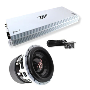 B2 Audio ZERO6 6000W Mono Amp + Rampage10D1 3000W RMS Subwoofer B2-Z6-COMBO9