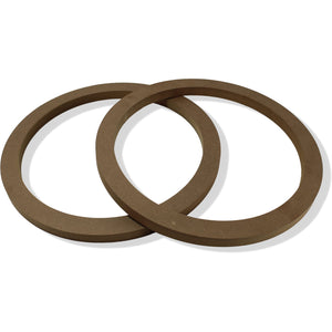 12" MDF Wood Speaker Spacer Rings Universal Car Audio Installation Pair