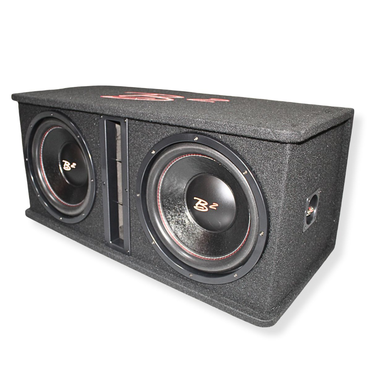 B2 Audio Dual 12" 1000W RMS Dual 2 Ohm Vented Loaded Subwoofer Enclosure DVPE212