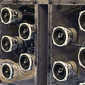 Side front view of B2-RAVE12-D4 Subwoofer 