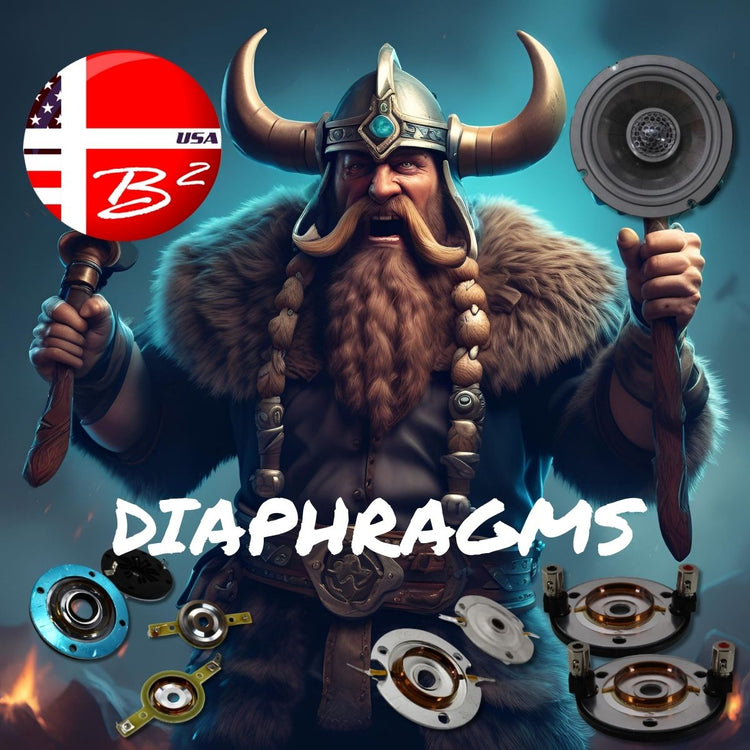 Viking holding B2 Audio Rage Series Diaphragms