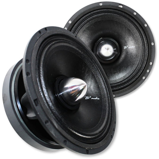 B2 Audio RAGE Series 6.5" 4-Ohm 120W RMS Mid-Range Speakers UV-Coated Cone, Sold in Pairs RAGE6P