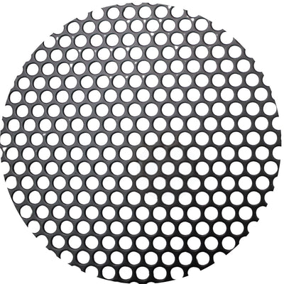 2' x 4' Black Metal Finish Mesh Grill Sheet Staggered Row with 3/16" Holes