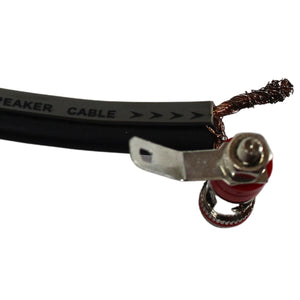 12 Gauge Brass Nickel Plated Positive Red Speaker Push Terminals Quick Connect