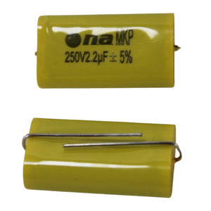 25 Pack of 2.2uF 250V 18100Hz at 4 Ohm Metalized Film Capacitor Bass Blockers