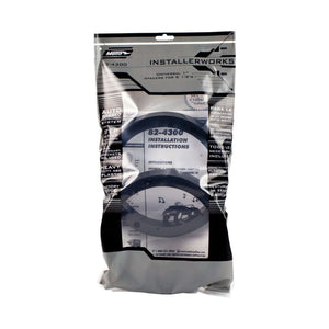 Pair of Universal ABS Plastic 1" Speaker Spacer Rings 5.25" to 6" with Brackets