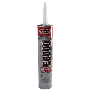 E6000 Industrial Strength Clear Self-Leveling Waterproof Adhesive - 10.2 fl oz