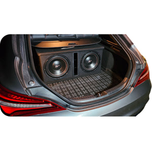 B2 Audio Dual 12 1000W RMS Dual 2 Ohm Vented Loaded Subwoofer Enclosure OPEN BOX