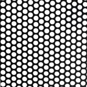 2' x 3' x 1.22mm Black Metal Finish Full Mesh Grill Sheet with 5/32" Holes