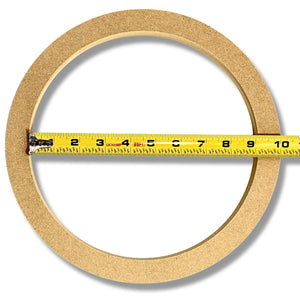 10" MDF Speaker Spacer Rings 0.75" Depth Car Audio Installation Accessories