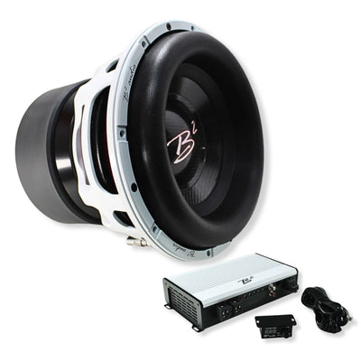 B2 Audio RAGEXL12-D2 12" 3500W RMS Subwoofer with RAGE 3500 Amp