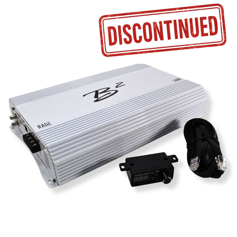 B2 Audio RAGE Series 5K 5000 Watt 1-Ohm Class D Full Bridge Monoblock Amplifier