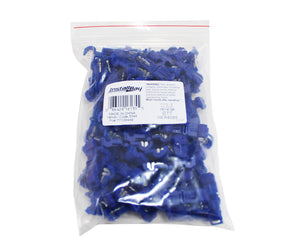 100 Pack 16 to 14 AWG Blue Nylon T-Tap Insulation Wire Connectors BTT