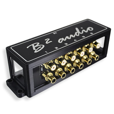 B2 Audio 1-to-6 Pair Cockbox RCA Splitter Distribution Block