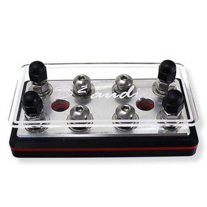 8 Spot Power / Ground 9/32 Terminal Lug Distribution Block - B2 Audio