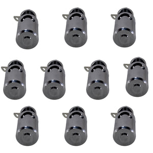 5 Pairs of 4 Gauge Brass/Nickel Plated Speaker Push Terminals (10 pcs)