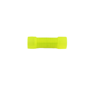 100 Pack Yellow Nylon Butt Crimp Connectors 10 to 12 AWG Wire Terminals YNBC