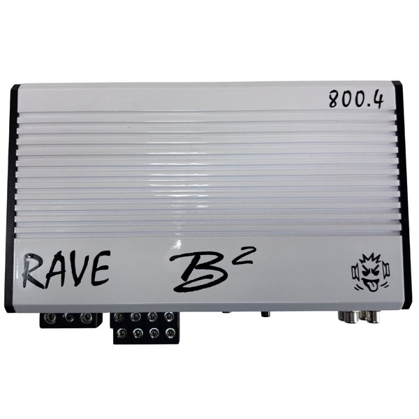 B2 Audio RAVE Series 800 Watt RMS 1 Ohms 4 Channel Class-D Car Audio Amplifier